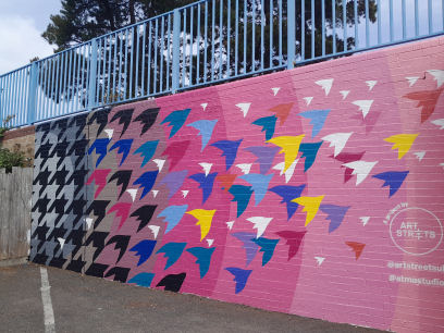 Caarter Bridge mural